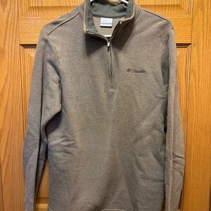 Columbia Gray Fleece Quarter-Zip Pullover